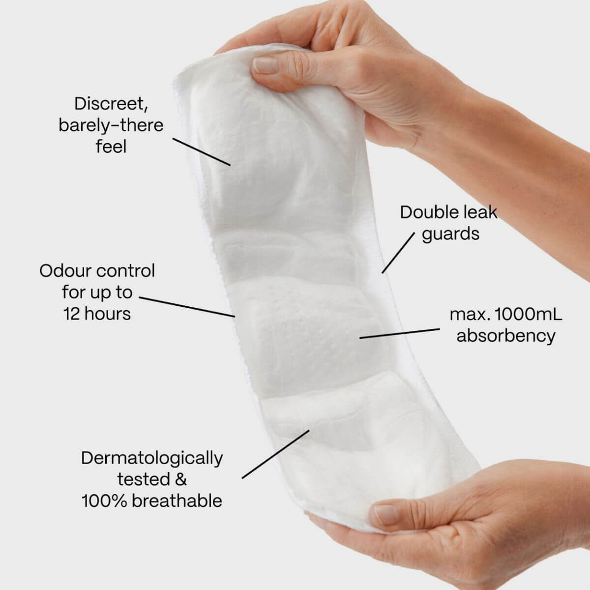 Maxi Plus Incontinence Pads | Discreet Leak Protection by Invizi