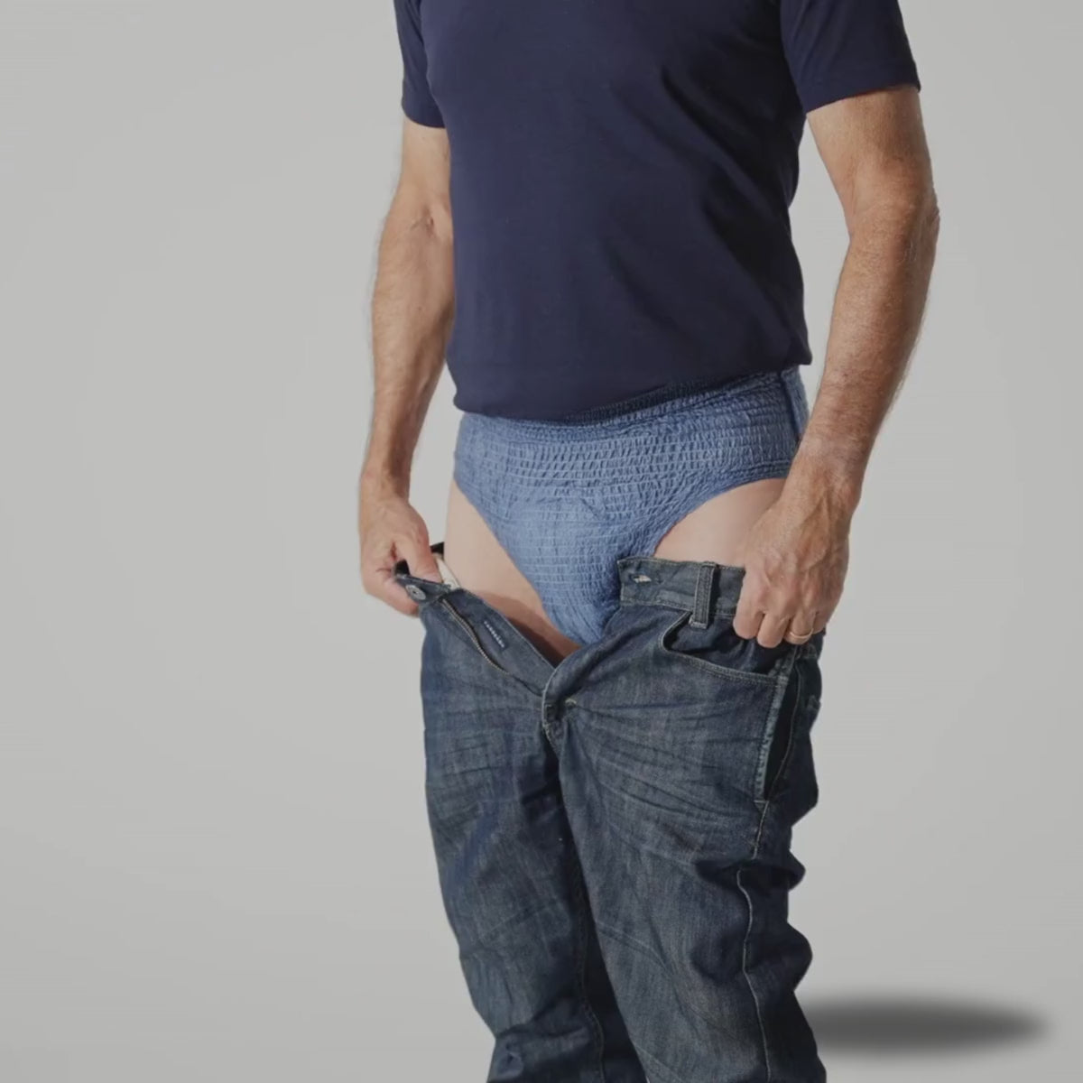 Dailee Pants Men Plus Blue